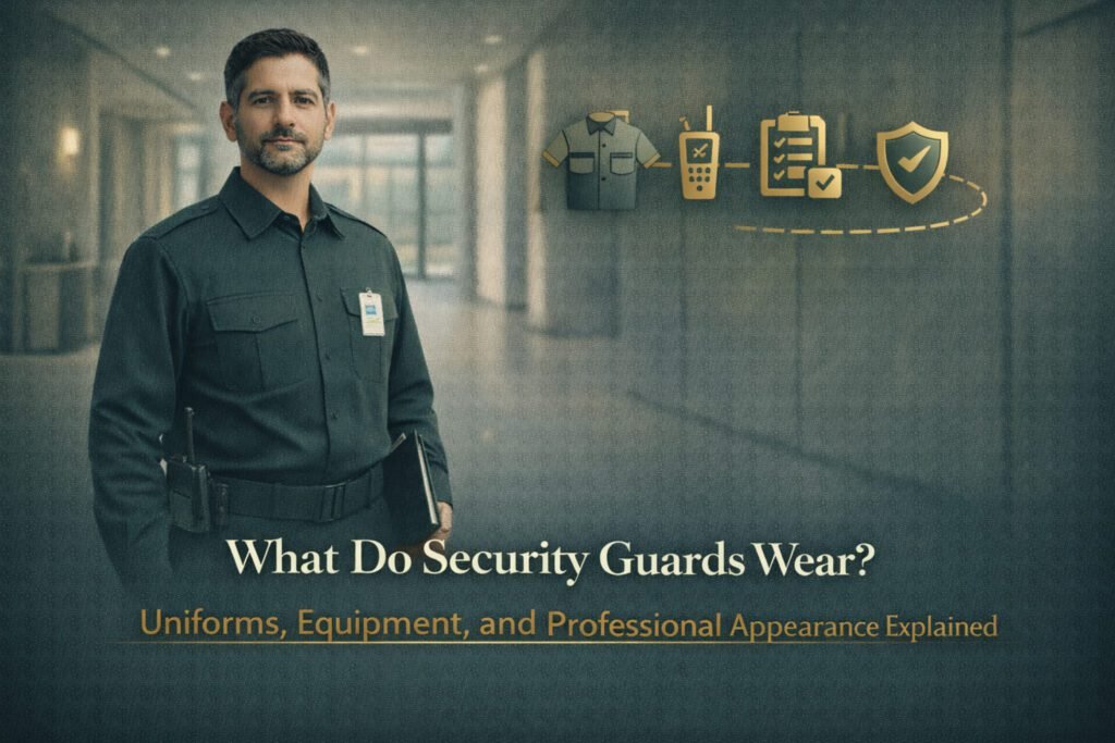 What do security guards wear