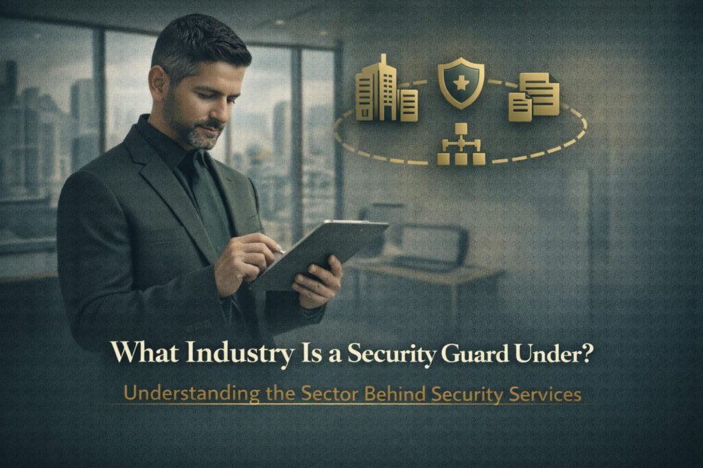 what Industry is a security guard under