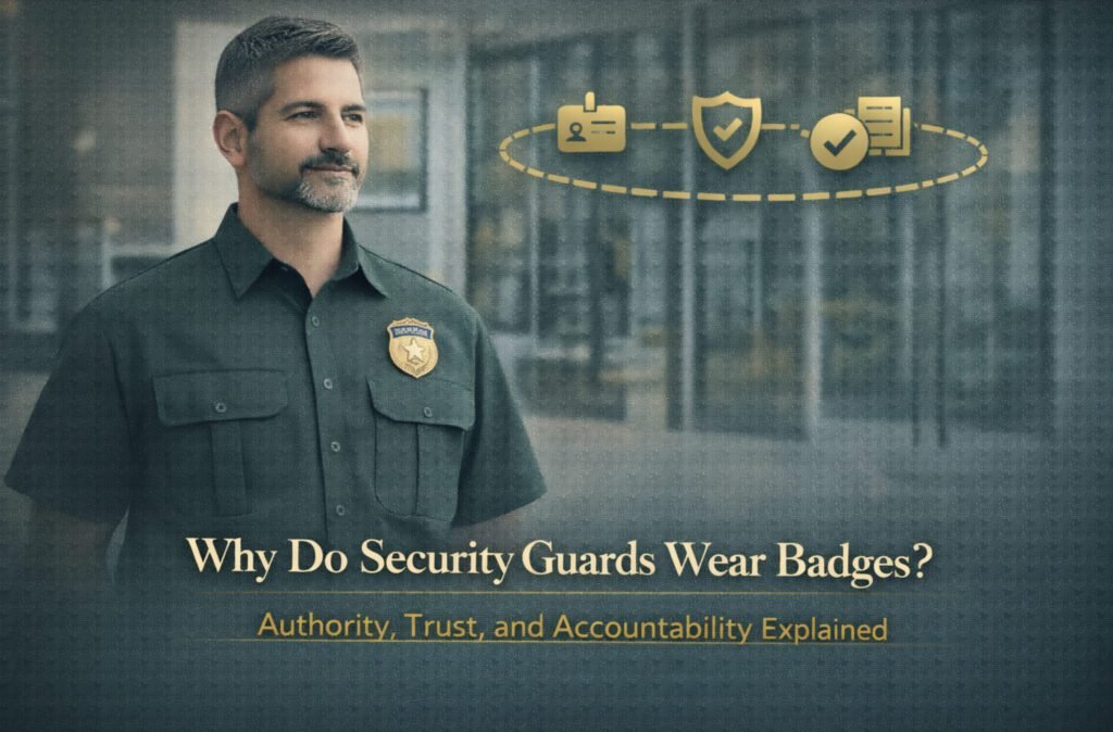why security guards wear badges